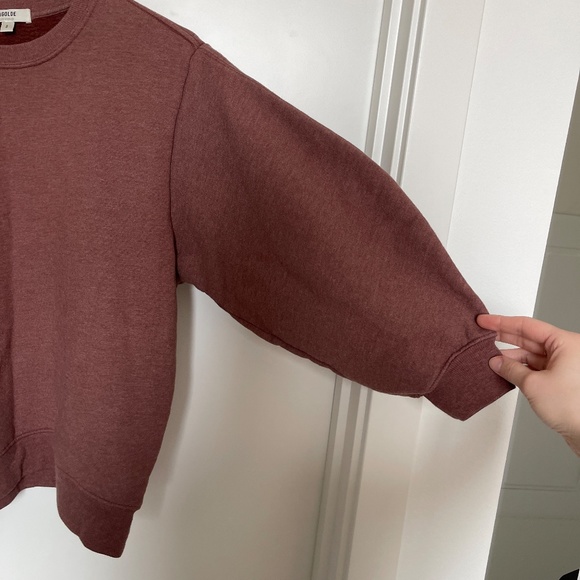 Agolde cropped sleeve crewneck - Picture 3 of 4